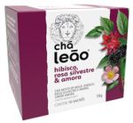 Chá Leão Hibisco, Rosa Silvestre e Amora - 10 Sachês.