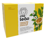 Combo Chá Leão Premium Camomila com Cidreira e Maracujá - 4 Caixas / 60 Sachês