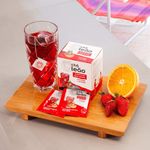 Chá Leão Água Gelada - Morango E Laranja - 10 Sachês