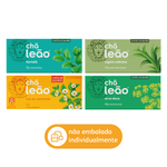 Combo Chá Leão Da Linhas Ervas 4 Caixas De 25 Un 100 Sachês
