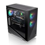 Gabinete Gamer Thermaltake Divider 370 Mid Tower Vidro Temperado 3x Fans ARGB Preto - CA-1S4-00M1WN-00