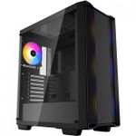 Gabinete Gamer Deepcool CC560 FS C/4 Fans RGB Mid Tower Preto - R-CC560-BKTAA4-A-1