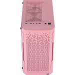 Gabinete Gamer Aerocool Trinity V1 MATX Mid-Tower Vidro Temperado Rosa
