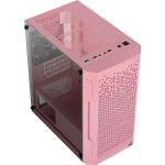 Gabinete Gamer Aerocool Trinity V1 MATX Mid-Tower Vidro Temperado Rosa