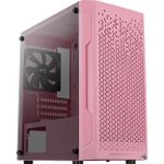 Gabinete Gamer Aerocool Trinity V1 MATX Mid-Tower Vidro Temperado Rosa