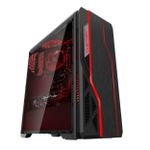 Gabinete Gamer Bluecase BG-009 Preto Mid Tower – BG009BGCASE