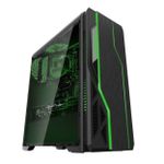 Gabinete Gamer Bluecase BG-009 Preto Mid Tower – BG009BGCASE