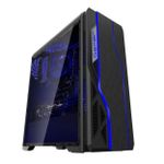 Gabinete Gamer Bluecase BG-009 Preto Mid Tower – BG009BGCASE