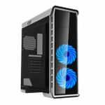 Gabinete Gamer Gamemax Elysium Mid Tower Branco – G503X-W C/ 3 Fans RGB