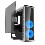 Gabinete Gamer Gamemax Elysium Mid Tower Branco – G503X-W C/ 3 Fans RGB