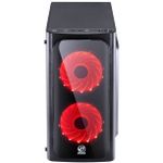 Gabinete Gamer PCYES Venus PT2 C/ 2 Fans  Vermelho Mid Tower - VENPTVM2FCA