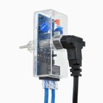 Filtro de Energia + DPS CLAMPER Energia + Ethernet Transparente C-PT-1Bt-2J5-L