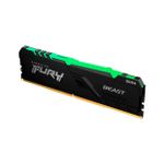Memória Kingston Fury Beast RGB 8GB 3200MHz DDR4 1.35V CL16 – KF432C16BBA8