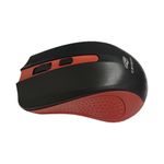 Mouse Sem Fio C3Tech Preto e Vermelho - M-W20