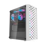 Gabinete Gamer Darkflash DK351 Branco ATX C/ 3 Fans - DK351W
