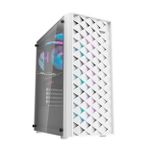 Gabinete Gamer Darkflash DK351 Branco ATX C/ 3 Fans - DK351W