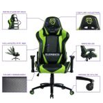 Cadeira Gamer Elements Veda Terra Preto e Verde