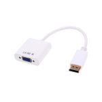 Adaptador Display Port Portátil Para VGA 15cm Branco STORM