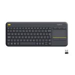 Teclado Sem Fio com Touchpad Logitech K400 Plus ABNT2 Cinza – 920-007125