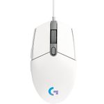 Mouse Gamer Logitech G203 RGB Lightsync 6 Botões 8000 DPI Branco – 910-005794