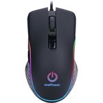 Mouse Gamer OnePower Striker MO-505 3200DPI 7 Botões RGB Preto – MO-505
