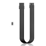 Cabo Extensor Sleeved DeepCool 8pinos PCI-E 300mm Preto – DP-EC300-PCI-E-BK