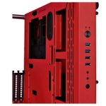 Gabinete Gamer Thermaltake Core P3 TG Vidro Temperado Red Edition Vermelho - CA-1G4-00M3WN-03