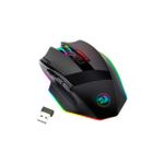 Mouse Gamer Redragon Sniper RGB Wireless 16000 DPI 9 Botões Programáveis Black - M801P-RGB