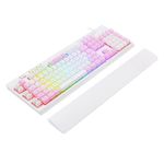 Teclado Gamer Redragon Shiva RGB Chroma USB ABNT2 Branco com Rosa – K512WP-RGB