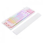 Teclado Gamer Redragon Shiva RGB Chroma USB ABNT2 Rosa com Branco – K512PW-RGB