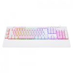 Teclado Gamer Redragon Shiva RGB Chroma USB ABNT2 Rosa com Branco – K512PW-RGB