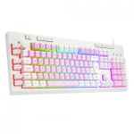 Teclado Gamer Redragon Shiva RGB Chroma USB ABNT2 Rosa com Branco – K512PW-RGB