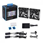 Kit 2x Cooler Lian Li Uni Fan SL140 RGB 140mm 1500RPM Preto – UF-SL140-2B