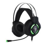 Headset Gamer T-Dagger Andes USB/P2 Preto e Verde – T-RGH300