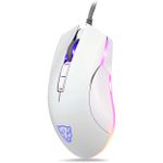 Mouse Gamer Motospeed V70 Essential RGB 12400DPI 7 Botões Branco - FMSMS0117BRO
