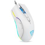 Mouse Gamer Motospeed V70 Essential RGB 12400DPI 7 Botões Branco - FMSMS0117BRO