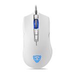 Mouse Gamer Motospeed V70 Essential RGB 12400DPI 7 Botões Branco - FMSMS0117BRO