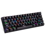 Teclado Mecanico Gamer Motospeed CK62 Bluetooth RGB Preto Switch Vermelho Compatível com PS4/XBOX/Nintendo - FMSTC0026VEM