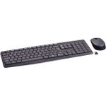 Kit Teclado e Mouse Logitech Sem Fio MK235 Cinza ABNT2 - 920-007903