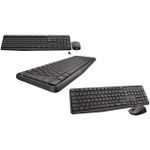 Kit Teclado e Mouse Logitech Sem Fio MK235 Cinza ABNT2 - 920-007903