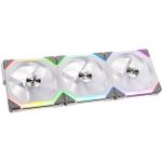 Kit 3x Cooler Lian Li Uni Fan SL120 RGB 120mm 1900RPM c/ Controladora Branco – UF-SL120-3W