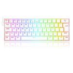 Teclado Mecanico Gamer Bluetooth Redragon Draconic Lunar White RGB Switch Marrom ABNT2 – K530W-RGB-PRO (PT-BROWN)