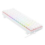 Teclado Mecanico Gamer Bluetooth Redragon Draconic Lunar White RGB Switch Marrom ABNT2 – K530W-RGB-PRO (PT-BROWN)