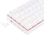 Teclado Mecanico Gamer Bluetooth Redragon Draconic Lunar White RGB Switch Marrom ABNT2 – K530W-RGB-PRO (PT-BROWN)