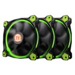 Kit 3x Cooler Thermaltake Riing 120mm LED Verde – CL-F055-PL12GR-A