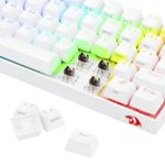 Teclado Mecanico Gamer Bluetooth Redragon Draconic Lunar White RGB Switch Marrom ABNT2 – K530W-RGB-PRO (PT-BROWN)