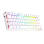 Teclado Mecanico Gamer Bluetooth Redragon Draconic Lunar White RGB Switch Marrom ABNT2 – K530W-RGB-PRO (PT-BROWN)