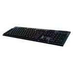 Teclado Mecanico Gamer Sem Fio Logitech G915 Lightspeed USB ou Bluetooh RGB Switch GL Padrão US - 920-008902