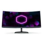 Monitor Gamer Cooler Master GM34 1ms 144Hz VA Quantum Dot UWQHD HDMI/DP HDR400 1500R Freesync - CMI-GM34-CW2-BR