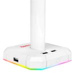 Suporte Gamer para Headset Redragon Scepter Pro Lunar White RGB Branco - HA300-W